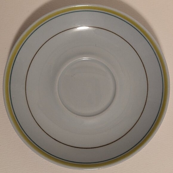 Vintage Handpainted Arabia Finland Windflower Teacup and Saucer with Flaw - Picture 8 of 13